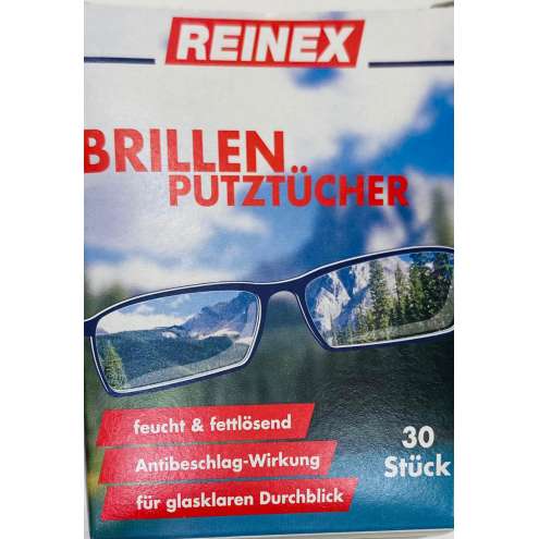 Reinex салфетки для оптики 30 шт
